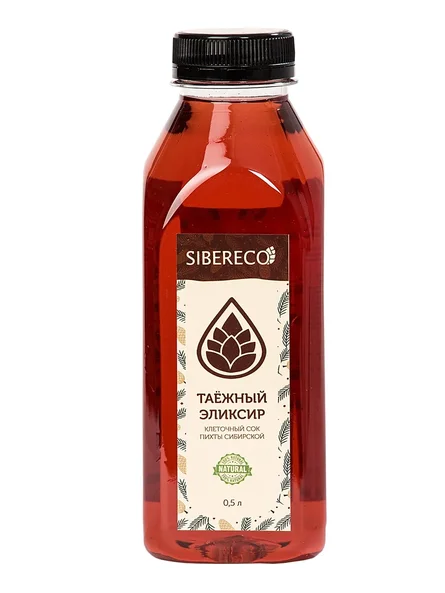 Siberian fir cell juice "Taiga elixir" / 500 ml / bottle / Siberiko