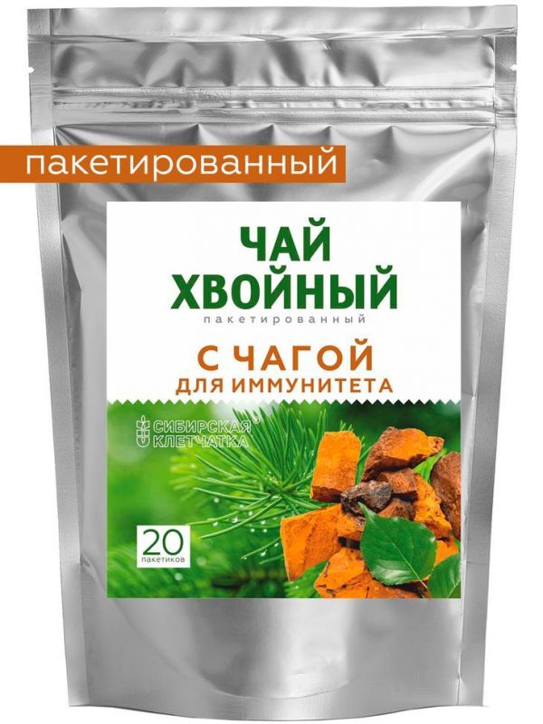 Coniferous tea "With chaga" (tea drink), f/pack 2 g №20