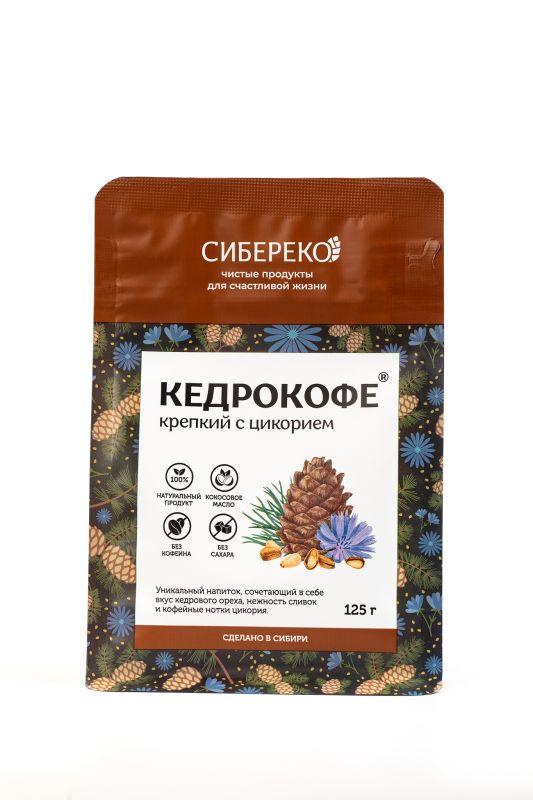 Kedrocoffee "Strong with chicory" / 125 gr / APIC / Sibereco