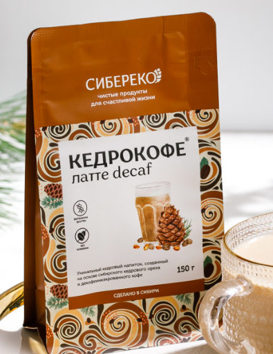 Kedrocoffee Decaf Latte / 150 gr / doypack / Sibereko