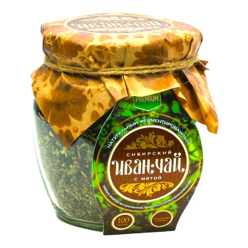 Ivan-tea "with Mint" / glass / 100 gr / Siberian Ivan-Tea / Sunny Siberia