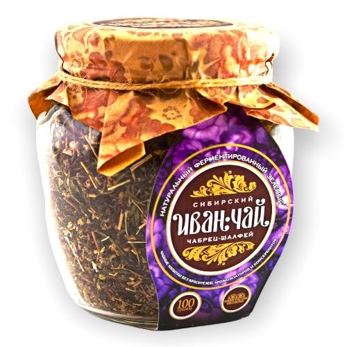 Ivan-tea "with thyme and sage" / glass / 100 gr / Siberian Ivan-Tea / Sunny Siberia
