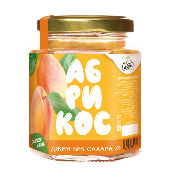 Jam Apricot Without Sugar 200 g. FITNESS LINE I would eat it myself