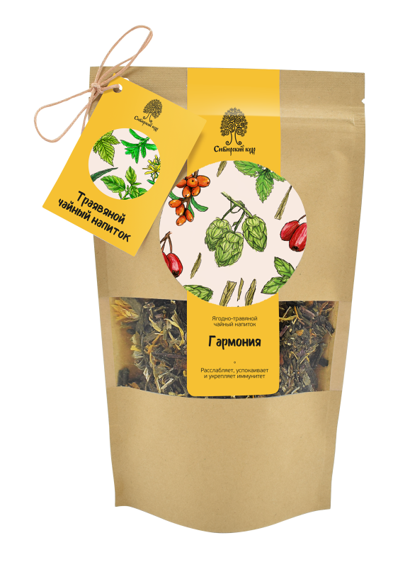 Herbal tea drink "Harmony" / CraftTea / 50 g / Siberian cedar