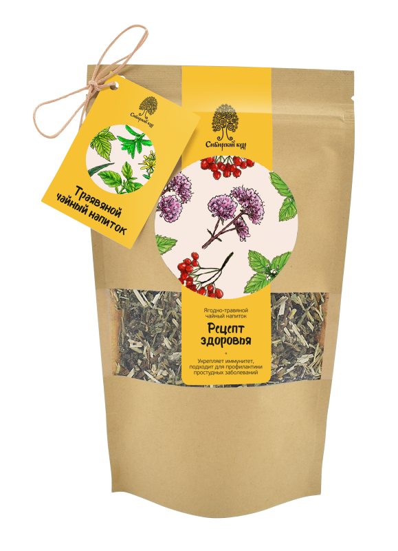 Herbal tea drink "Health Recipe" / CraftTea / 50 g / Siberian cedar