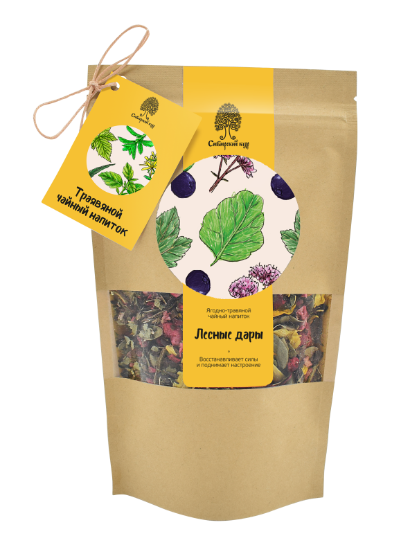 Herbal tea drink "Forest Gifts" / CraftTea / 50 g / Siberian cedar