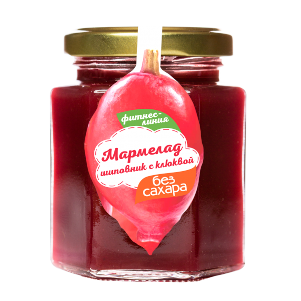 Marmalade Rosehip with cranberries FITNESS LINE 200 g WITHOUT SUGAR I would eat it myself